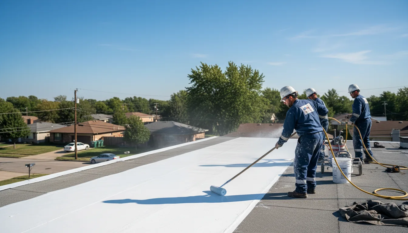 Commercial roof coating in Milam, TX near me
